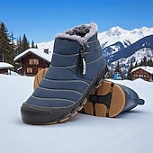 cheap Winter &amp; Snow Boots-Men's Waterproof Insulated Snow Boots - Non-Slip, Warm Winter Footwear for Outdoor Adventures and Cold Weather