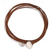 Χαμηλού Κόστους Κολιέ &amp; μενταγιόν-1 τεμ Κρεμαστό πολυεπίπεδη Κολιέ For Γυναικεία Δρόμος Δώρο Καθημερινά Κράμα Κλασσικό