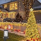 Недорогие LED ленты-Светодиодная гирлянда для рождественской елки, 10 м, 500 светодиодов, гирлянда с теплым белым светом, 8 режимов мерцания, декоративная гирлянда для домашнего рождественского праздничного освещения,