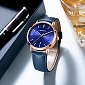 halpa Kvartsikellot-LIGE Miesten Kvarttikello Liiketoiminta Vedenkestävä PU Nahkakello