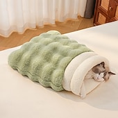 baratos Camas &amp; Cobertores para Cães-Cachorros Camas Tapete de estimação Quente Macio Durável Casual / Diário Respirável Algodão para cães e gatos grandes, médios pequenos