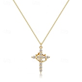 olcso Nyakláncok és függők-1db Nyaklánc medálok Nyaklánc For Női Szintetikus gyémánt Utca Ajándék Napi Rozsdamentes acél Klasszikus