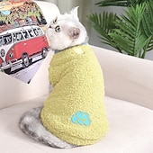 cheap Sweatshirts-Soft &amp; Cute Cat Jumper Stylish Cat Sweater with Cloud Design - Cute &amp; Cozy Pet Apparel for Small Cats &amp; Kittens