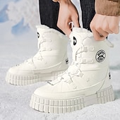 preiswerte Winter- und Schneestiefel-Schwarze, wasserdichte Herren-Winterstiefel mit Fellfutter und griffiger Sohle – strapazierfähiges und isoliertes Schuhwerk für Schnee, Wanderungen und Winterabenteuer