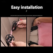 Недорогие Чехлы на автокресла-Подушка на сиденье автомобиля из разноцветного плюша с мехом кролика, теплая, зимняя, квадратная, из толстой шерсти, для водителя или второго пилота, универсальный чехол