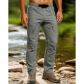 preiswerte Unterteile-Herren Wanderhosen Frühling Herbst Außen Normale Passform Wasserdicht Schnelltrocknend Leicht Atmungsaktiv Hosen Kordelzug Tasche Elastischer Bund Schwarz Armeegrün Camping / Wandern Golfspiel Laufen