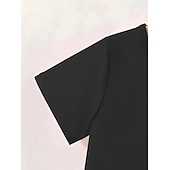 billige Guttens 3D Morsomme Humor-Bomull Barn Gutt Svart Grafisk Morsom slang 67 T skjorte Bluse Crew-hals Kortermet utendørs Hverdag Mote Gatemote Designer Printer Sommer