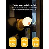 voordelige Nursery Night Lights-Nachtlampje voor de kinderkamer, magnetische wandlamp met kattenklauw, aanraaklamp voor op het bed, schattig dimbaar siliconen nachtlampje, grappig cadeau voor tieners en volwassenen, decoratie voor