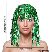 baratos Perucas de Carnaval-Peruca de Carnaval 2026 Loiro Rosa Vermelho Encaracolado Médio Peruca sintética para festivais Mardi Gras Parada Cabelo para fantasia de cosplay para Feminino