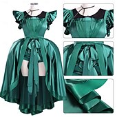 tanie Kostiumy damskie-Gotycki horror Agnieszka Sukienka Kostium Fantazyjne przebranie Cosplay for Damskie Dla dziewczynek Dla dzieci Dla dorosłych Halloween Karnawał Spektakl Impreza Edukacyjne przebieranki