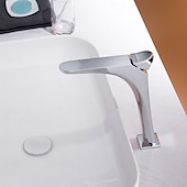 preiswerte Waschbeckenarmaturen-Waschbeckenarmatur - Klassisch Galvanisiert Mittelset Einhebel EinlochBath Taps