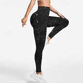 cheap Yoga Leggings &amp; Tights-Women's Compression Pants Running Tights Yoga Leggings Butt Lift Tummy Control High Waist Athletic Sports Pilates Bottoms Solid Color Black White Pink Sports Activewear