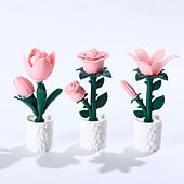 cheap Nursery Night Lights-Flower Light, Rose Freesia Desk Decor,Bedside Lamps LED Night Light,for Desk Bedroom Bedside Nightstand Home Decor Office Dorm Apartment Party Birthday Christmas