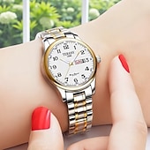 halpa Kvartsikellot-Muotikas ystävänpäivälahja naisten digitaalinen kaksoiskalenterivalo vedenpitävä kello tytöille