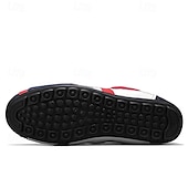 billiga Vardagssneakers-Herr Sneakers Fleecefoder Löpning Promenad Ledigt PU Läder Bekväm Halksäker Andningsfunktion Korta stövlar / ankelstövlar Snörning Mörkröd Orange Grön Sommar Vår Höst