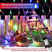 olcso Hálózatra csatlakoztatható elektronika-Háló Fények Csatlakoztatható Vízálló Fényfüzér Átlátszó Drót 8 Móddal Alacsony Feszültségű Biztonságos Dugó Benti/Kültéri Udvar Fűszeres Buli Esküvő Fesztivál Fa Díszítő Fény Kiegészítők