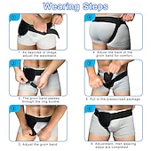 halpa Tukisiteet ja tuet-Tyrätukivyö miehille tai naisille yksipuoliseen nivustyrään tai muihin tyriin, irrotettavilla pehmusteilla, säädettävä vyötärövyö vatsan puristukseen, lannetuki