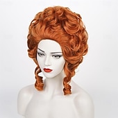 halpa Historialliset peruukit-Auburn Brown Victorian - peruukki Rococo -pukuun 1700-luvun siirtomaaprovinsseja vintage barokkihiuksia pörröisiä naisia karnevaalijuhliin