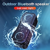 abordables Haut-parleurs Bluetooth-Enceinte portable sans fil subwoofer haute puissance IPX6 étanche éclairage RGB 7 couleurs et effets de fête dynamiques autonomie de batterie longue durée connexion sans fil entrée USB/SD/TF carte