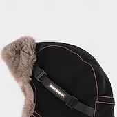 Недорогие Мужские головные уборы-Муж. Шапка-ушанка Зимние шапки Черный Хаки Полиэстер Флис Мода Современный современный На каждый день Свидание Сплошной/однотонный цвет Сохраняет тепло С защитой от ветра