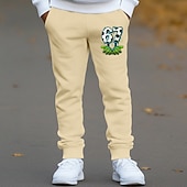  Универсальные Мальчики 3D Графика 67 Брюки Штаны Весна Осень Уличный стиль Классический Дети 4-12 лет на открытом воздухе спорт Повседневные Стандартный