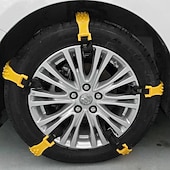 voordelige Carrosserie decoratie &amp; bescherming-4 stuks/8 stuks auto sneeuwkettingen modderbanden dikke antislipband voor auto/suv/vrachtwagen draagbaar eenvoudig te monteren noodtractie auto