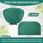cheap Heating &amp; Cooling-12pcs Winter Plant Covers Frost Protection Bags for Shrubs Trees and Roses 39.4x23.6 Inches with Drawstring Suitable for Autumn and Winter Outdoor Gardening Shrub Covers Tree Protection