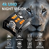 Недорогие Приборы измерения уровня-Бинокль 1080p, инфракрасный прибор ночного видения, 5-кратный зум, работающий днем и ночью, может снимать фото и видео с цифровым зумом, подходит для путешествий на открытом воздухе и ночного видения