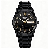 Недорогие Кварцевые часы-Модные мужские наручные часы высококачественные кварцевые часы датчик календаря светящийся циферблат украшение из страз лучший выбор подарка на День святого Валентина для мужчин