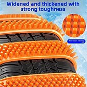  10pcs Heavy-Duty Reusable Anti-Slip Snow Tire Chains - Durable Plastic Suitable for ATVs Cars Trucks & SUVs - Essential Emergency Driving Safety Accessory (Recommended for 315/35 to 21 Size Tyres)