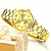 olcso Quartz órák-Női Óra Divatos és Kasuális Elegáns Női Díszítő Óra Két Naptárral Éjjeli Fény Kijelzés A Legjobb Anyák Napi Ajándék Választás Nőknek