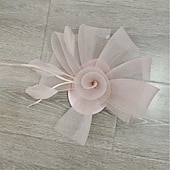 Недорогие Фасцинаторы-Аксессуары для волос Тюль  Перья Федора Свадьба Чаепитие Скачки коктейль Элегантный стиль Винтаж Простой С Пух Тюль Заставка Головной убор