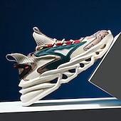 economico Scarpe da Corsa per Uomini-scarpe da corsa rosse da uomo a tema natalizio: leggere, traspiranti e alla moda, perfette per il fitness durante le vacanze e le attività all'aperto