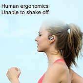 cheap Open-Fit Earphones-Intelligent AI Translation Earbuds Private-Mould OWS Semi-In-Ear Sports Earhook Bluetooth Earphones Extra-Long Battery Life Valentine's Day Gift