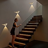 cheap Room Decor Lights-Smart Motion-activated Light Bird-shaped Decorative Lamp No Wiring Required For Installation Adjustable Light Colors Ideal For Bedrooms Dorm Rooms And Staircases Auto On/Off Valentine's Day Gift