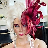  Naisten 1700-luvun kolonialistinen peruukki viktoriaaninen Marie Antoinette kuningatar cosplay kiharahiukset ja hattu