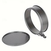 cheap Kitchen Set-Non-Stick Metal Bake Mould Kitchen Accessories Round Cake Pan Bakeware Removable Bottom Carbon Steel Cakes Molds