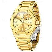 levne Quartz hodinky-OLEVS pánské quartzové hodinky obchodní luminiscenční kalendář vodotěsné dekorativní nerezové hodinky