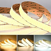 Недорогие Светодиодные ленты-Светодиодная лента COB шириной 24 В, 15 мм, 24 Вт, 960 светодиодов/м, 30 мм, 40 Вт, 1600 светодиодов/м, с высокой яркостью и большой светящейся поверхностью, с регулировкой яркости для помещений, не