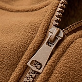 economico Felpa con cappuccio in pile-Per uomo Felpa con cappuccio Felpa con cappuccio a zip intera Felpa con cappuccio e zip Felpe con cappuccio e zip Felpa con cappuccio in pile Sherpa Blu Nero Verde militare Marrone Con Cappuccio
