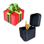 Χαμηλού Κόστους Δώρα-Το κουτί της φάρσας, ξεκαρδιστική πρόκληση με βίδα με έκπληξη με μεσαίο δάχτυλο, αστείο κουτί δώρου για πάρτι γενεθλίων φίλων, Πρωταπριλιά, δημιουργικό παιχνίδι αστείου