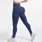 tanie Legginsy i legginsy do jogi-Damskie Spodnie kompresyjne Běžecké kalhoty Legginsy do jogi Wyszczuplenie brzucha Wysoka talia Obuwie sportowe Sportowy Pilates Doły Jednokolorowe Ciemnoszary Czerwony Niebieski Sport Odzież sportowa