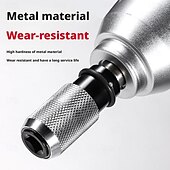 economico set di punte da trapano-set di utensili adattatori per martello perforatore portatile con 2/3/4 punte per trapano a percussione - testa di conversione per chiave elettrica, anticorrosione &amp;antiruggine, ideale per progetti di