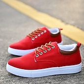 זול נעלי חג המולד לגברים-נעלי ספורט אדומות לגברים לחג המולד עם הדפס סנטה קלאוס - נעליים נעימות ואופנתיות לקניות חג המולד וחגיגות חג