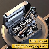 Недорогие Истинные беспроводные наушники (TWS)-9D стерео Bluetooth наушники TWS беспроводные Bluetooth 5.1 наушники водонепроницаемая спортивная гарнитура с шумоподавлением внутриканальные наушники с зарядным кейсом подарок на День Святого