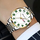 baratos Relógios Quartz-Relógio de Pulso Masculino Avançado Relógio de Quartzo Masculino Fashion Relógio Luminous com Calendário A Melhor Opção de Presente para Homens