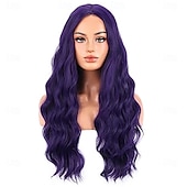 cheap Carnival Wigs-Carnival Wig 2026 Red Black Blue Curly Long Synthetic Festival Wig Mardi Gras Parade Cosplay Costume Hair for Women