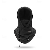 cheap Warm&amp;Heated Collection-3-in-1 Beanie Hat Neck Warmer Face Cover Ski Mask Winter Thermal Windproof Fleece Lined Hood Hat for Skiing Cycling Hiking Outdoor Riding Cold Weather Protection for Men and Women