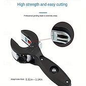 ieftine cleme și clești-tăietor de țevi cu clichet de calitate profesională - construcție din oțel lustruit rezistent, mâner ergonomic antiderapant, acționare hexagonală de 1/4" pentru cupru, aluminiu, fier, oțel inoxidabil,