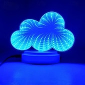 olcso Dekoratív fények-tükör éjszakai fény, alagútfényű tükörfény, végtelen tükör alagútfény, led tükör alagút éjszakai fény hálószobába/buliba/otthoni dekorációhoz